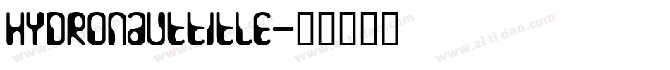 hydronauttitle字体转换