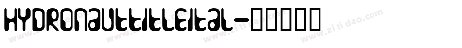 hydronauttitleital字体转换