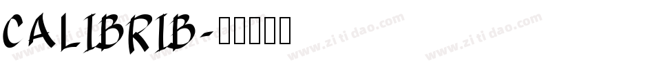 CALIBRIB字体转换