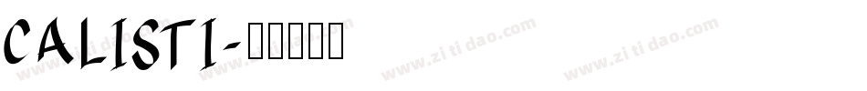 CALISTI字体转换