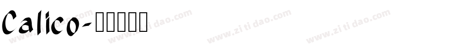 Calico字体转换
