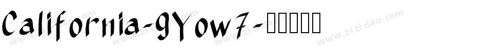 California-9Yow7字体转换