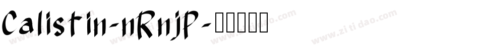 Calistin-nRnjP字体转换