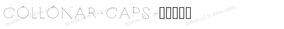 COLLONAR-CAPS字体转换