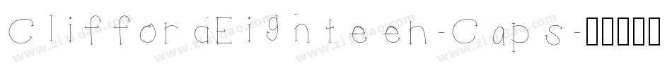CliffordEighteen-Caps字体转换