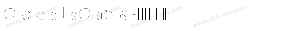 CscalaCaps字体转换