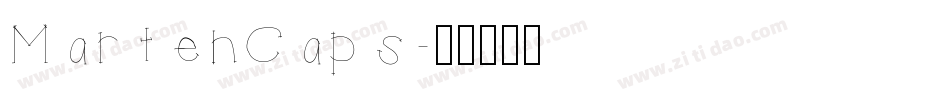 MartenCaps字体转换