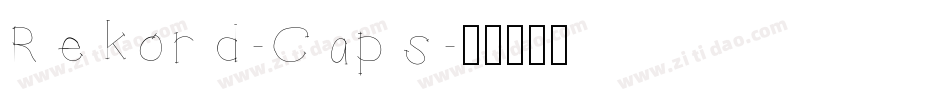 Rekord-Caps字体转换