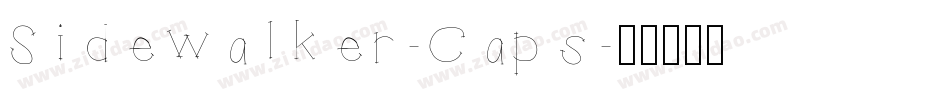 Sidewalker-Caps字体转换