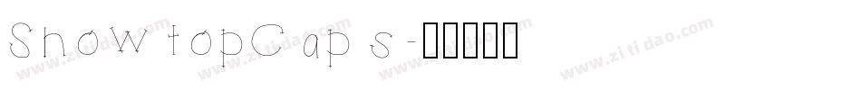 SnowtopCaps字体转换
