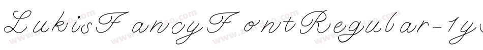 LukisFancyFontRegular-1yGj字体转换