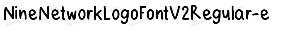 NineNetworkLogoFontV2Regular-eO0x字体转换