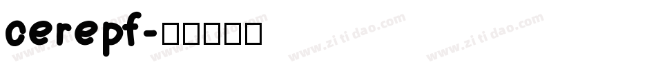 cerepf字体转换