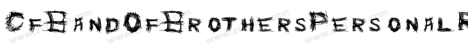 CfBandOfBrothersPersonalRegular-X3qY2字体转换