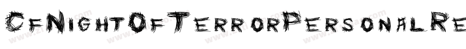 CfNightOfTerrorPersonalRegular-ALPOD字体转换