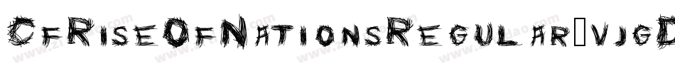 CfRiseOfNationsRegular-vjgD字体转换