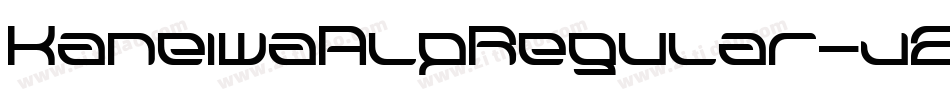 KaneiwaAlpRegular-jEpG字体转换