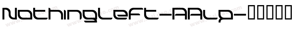 NothingLeft-AAlp字体转换