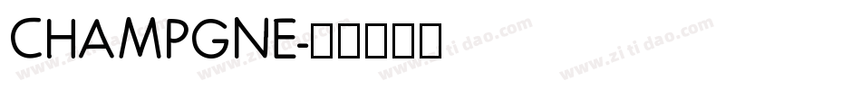 CHAMPGNE字体转换