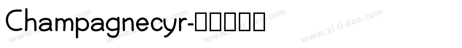 Champagnecyr字体转换
