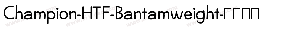 Champion-HTF-Bantamweight字体转换