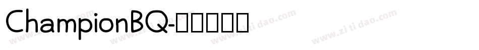 ChampionBQ字体转换