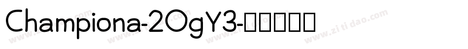 Championa-2OgY3字体转换