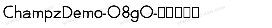 ChampzDemo-O8gO字体转换