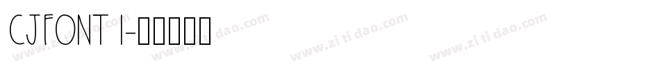 CjFont1字体转换