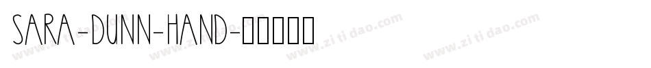 Sara-Dunn-Hand字体转换