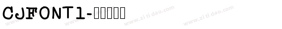 CjFont1字体转换