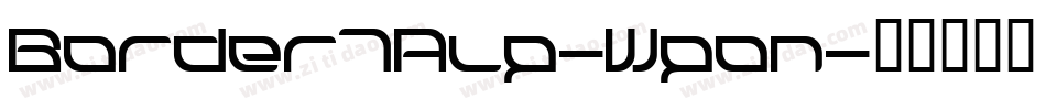 Border7Alp-Wpon字体转换