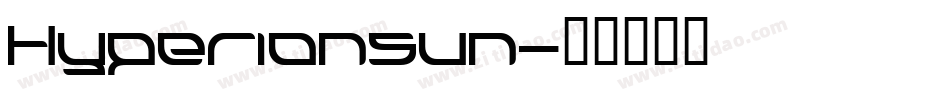 Hyperionsun字体转换