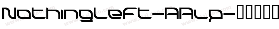 NothingLeft-AAlp字体转换