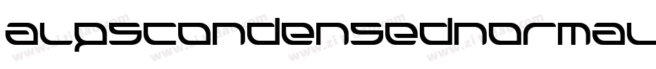 alpscondensednormal字体转换
