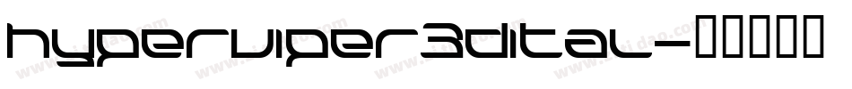 hyperviper3dital字体转换