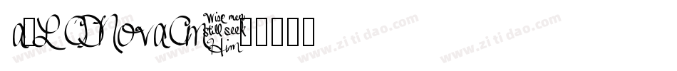 a_LCDNovaCm字体转换