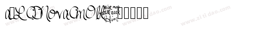 a_LCDNovaCmObl字体转换