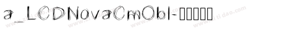 a_LCDNovaCmObl字体转换