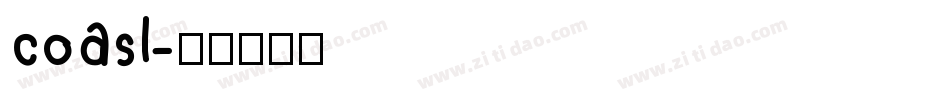 coasl字体转换