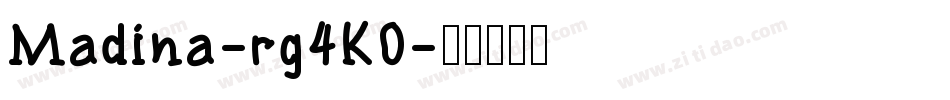 Madina-rg4KO字体转换