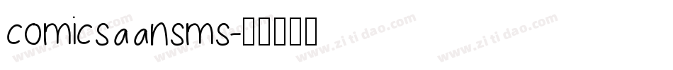 comicsaansms字体转换