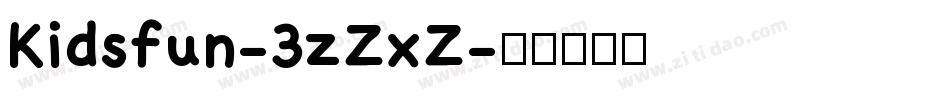Kidsfun-3zZxZ字体转换