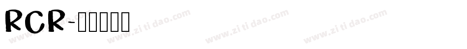 RCR字体转换