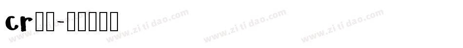 cr字体字体转换