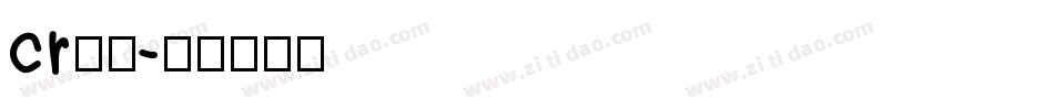 cr字体字体转换