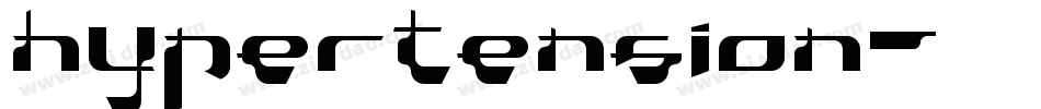 hypertension字体转换