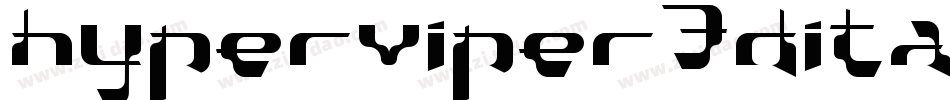 hyperviper3dital字体转换