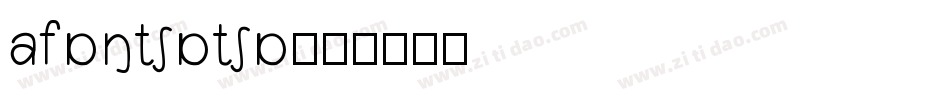 afontoto字体转换