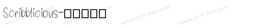 Scribblicious字体转换